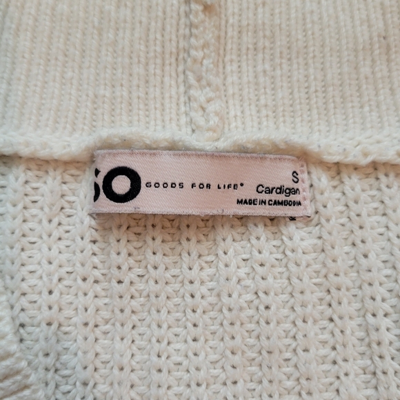 SO Women's Cream Cardigan Sweater - Runs Large - Picture 2 of 6